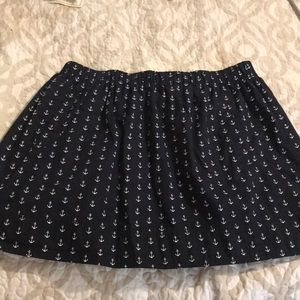 J. Crew size L (would fit med best) anchor skirt